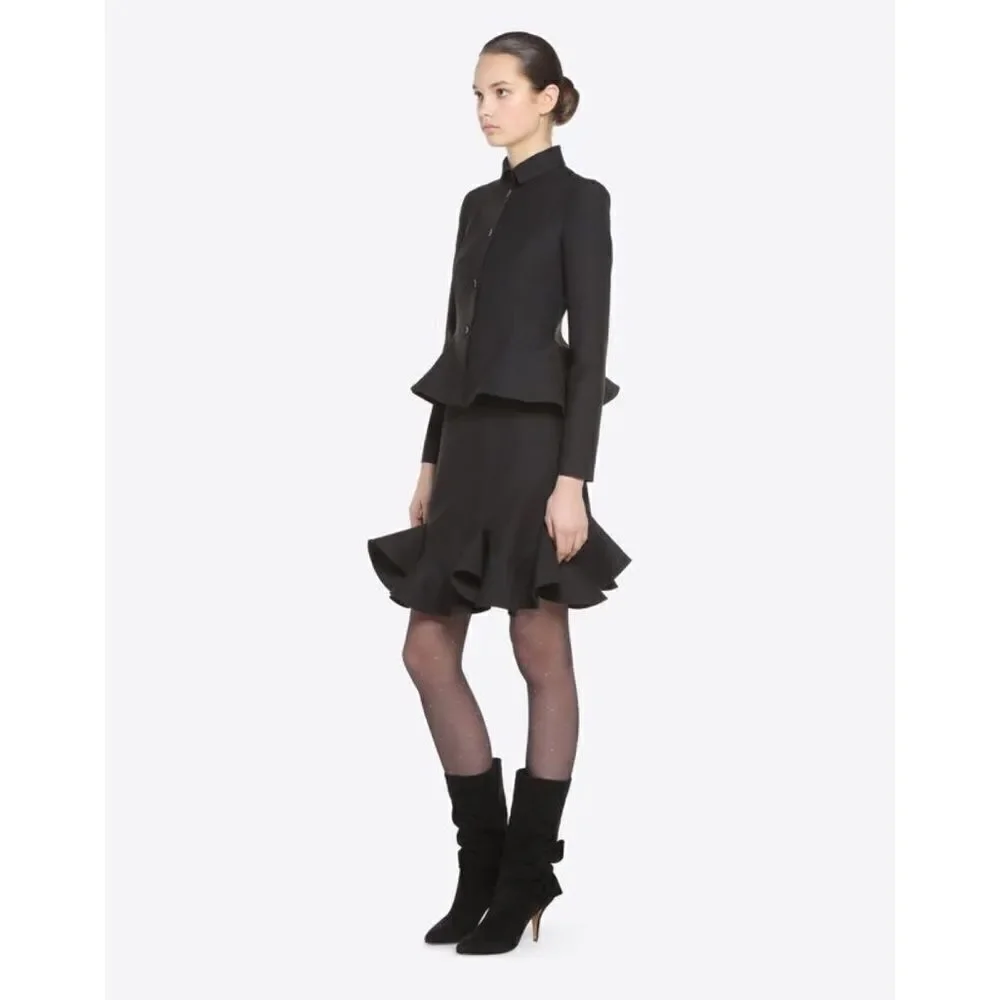 Valentino Crepe Couture flare Jacket Soft Pink